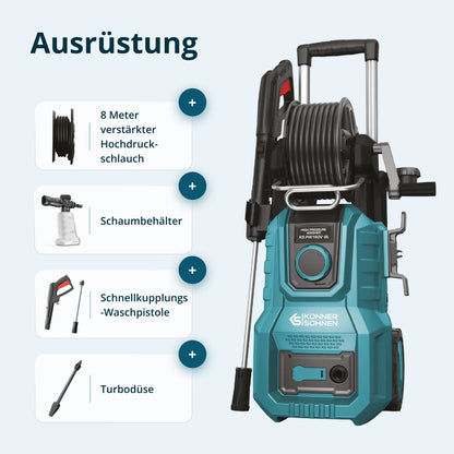 "Könner & Söhnen" Hochdruckreiniger KS PW160V-BL