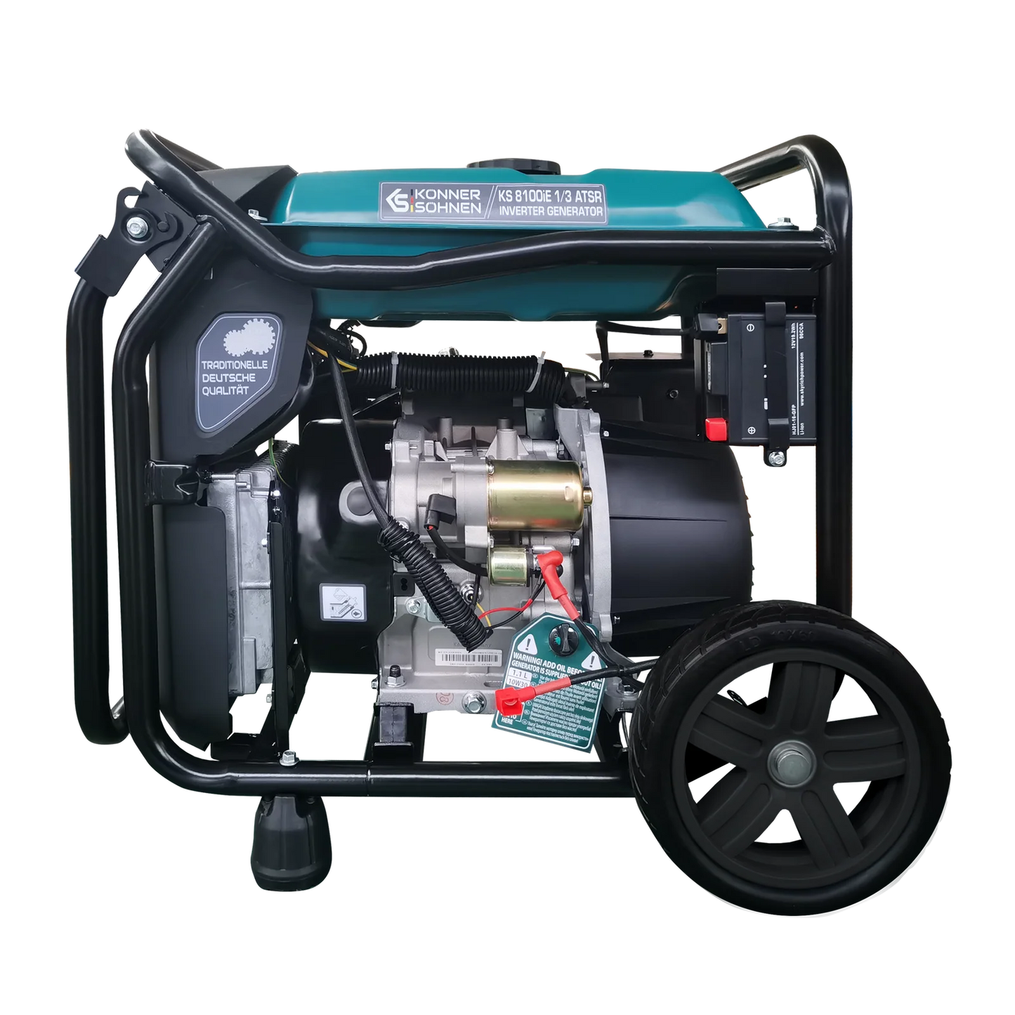 "Könner &amp; Söhnen" Inverter Generator KS 8100iE 1/3 ATSR - 8kW Rated Power (230/400V available without switching losses) - Petrol Engine