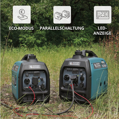 "Könner & Söhnen" Inverter-Generator KS 3100i S - 2.8kW Nennleistung - Benzinmotor - 230V
