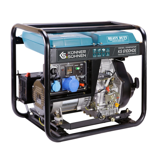 "Könner & Söhnen" Inverter-Generator KS 6100HDE (EURO V) - 5kW Nennleistung - Dieselmotor - 230V