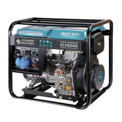 "Könner & Söhnen" Inverter-Generator KS 6100HDE (EURO V) - 5kW Nennleistung - Dieselmotor - 230V