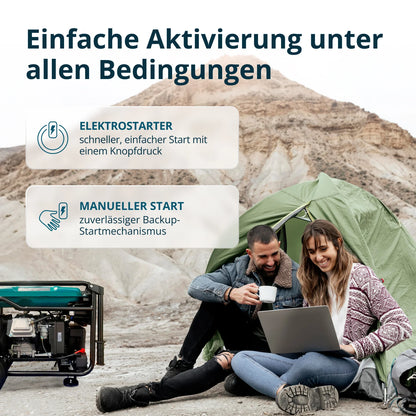 "Könner & Söhnen" Inverter Generator KS 6500iE - 6kW Nennleistung - Benzinmotor - 230V