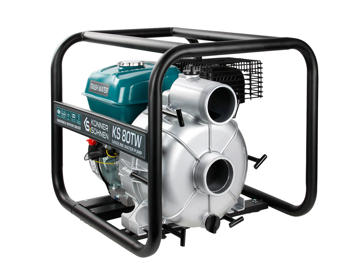 "Könner & Söhnen" Motorpumpe für Schmutzwasser KS 80TW - Saughöhe 7m - Förderhöhe 26-28m