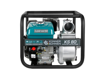 "Könner & Söhnen" Motorpumpe für sauberes Wasser KS 80 - Saughöhe 7m - Förderhöhe 26-28m