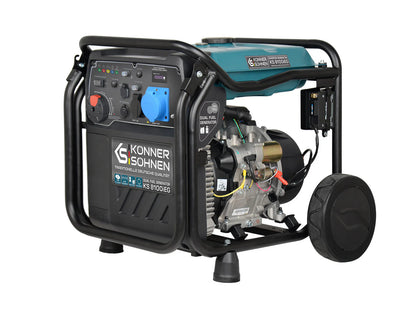 "Könner & Söhnen" LPG/Benzin-Inverter-Generator KS 8100iEG - 8kW Nennleistung - Gas-/Benzinmotor
