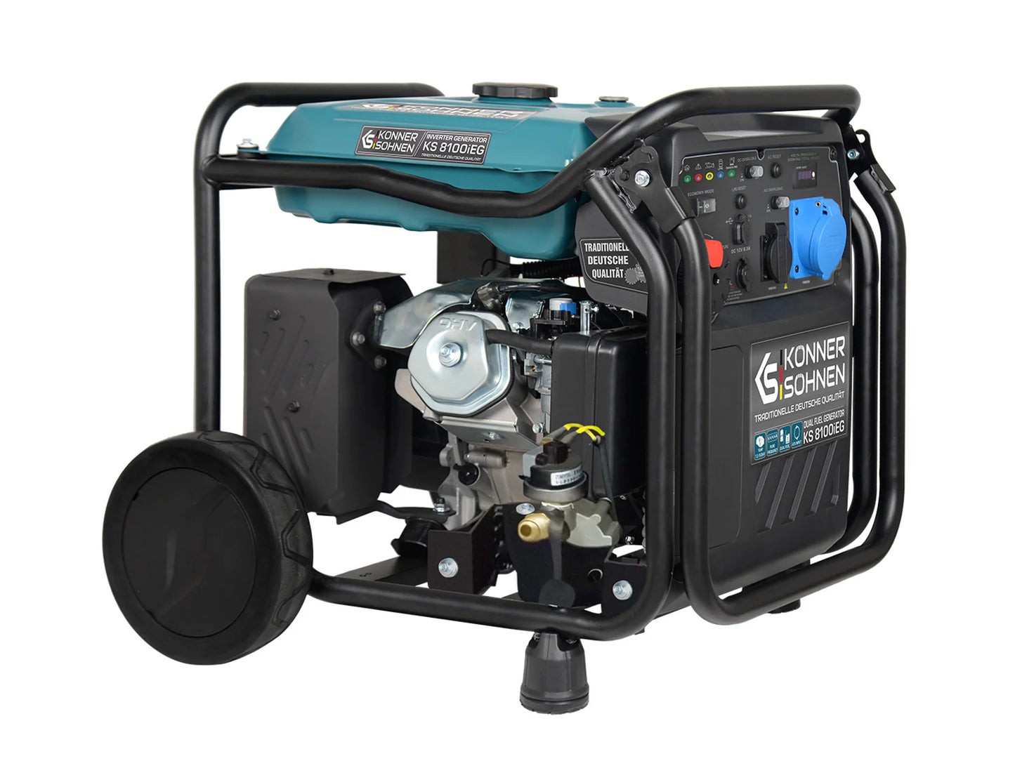"Könner & Söhnen" LPG/Benzin-Inverter-Generator KS 8100iEG - 8kW Nennleistung - Gas-/Benzinmotor