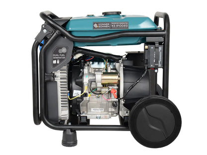 "Könner & Söhnen" LPG/Benzin-Inverter-Generator KS 8100iEG - 8kW Nennleistung - Gas-/Benzinmotor