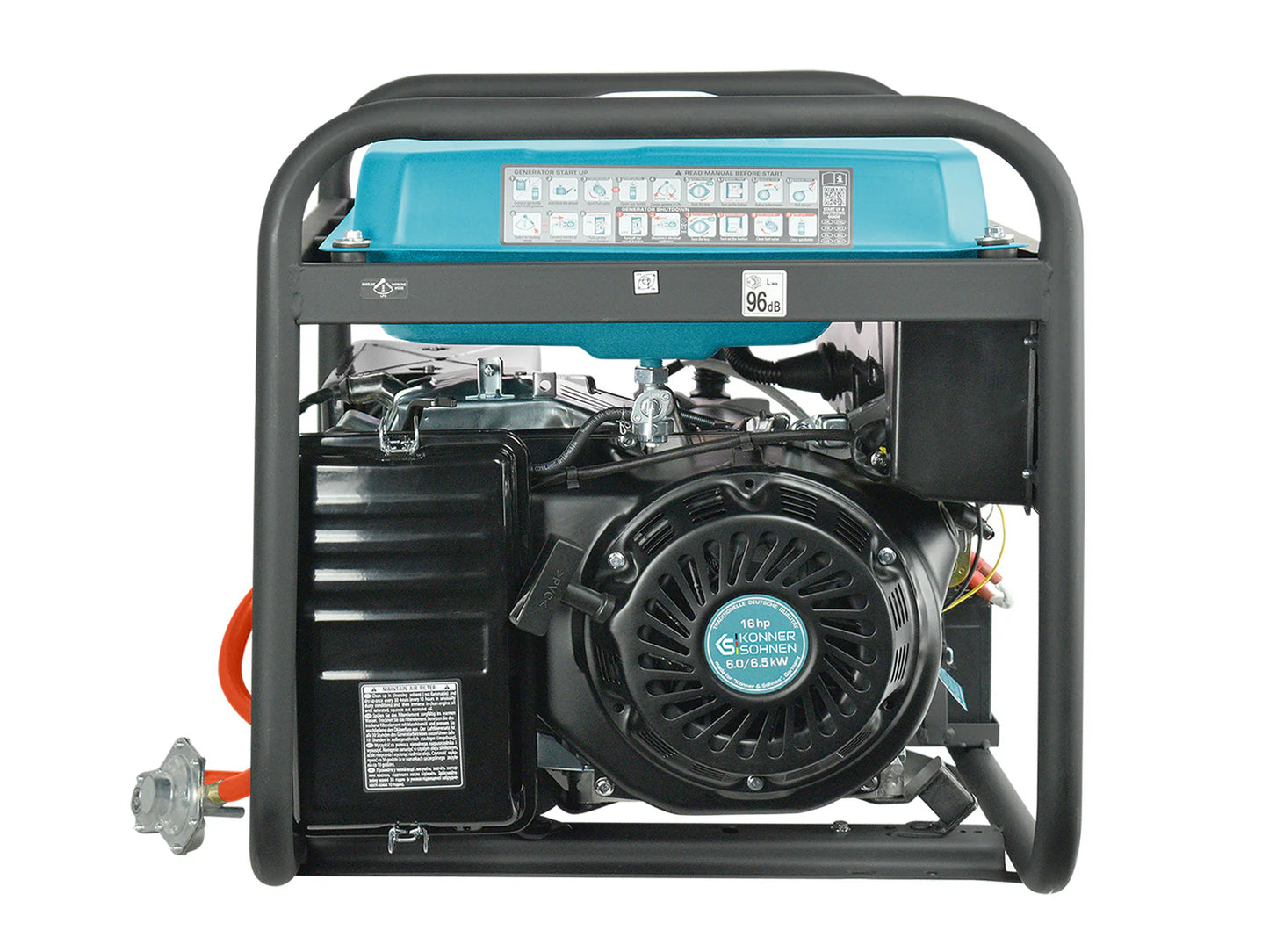 "Könner & Söhnen" LPG/Benzin-Generator KS 9000E G - 6kW Nennleistung - Benzin- (Gas-) Motor - 230V