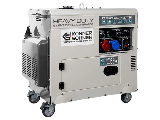 "Könner & Söhnen" Generator KS 9200HDES-1/3 ATSR (EURO V)  - 6/7kVA Nennleistung - Dieselmotor - 230/400V