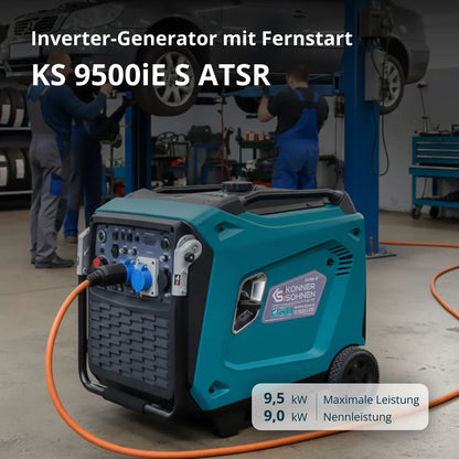 "Könner & Söhnen" Invertergenerator KS 9500iE S ATSR - 9kW Nennleistung - Benzinmotor - 230V