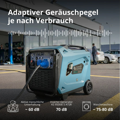 "Könner & Söhnen" Invertergenerator KS 9500iE S ATSR - 9kW Nennleistung - Benzinmotor - 230V