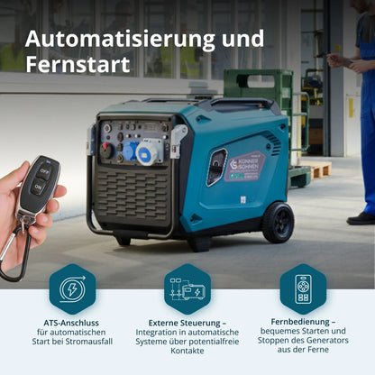 "Könner & Söhnen" Invertergenerator KS 9500iE S ATSR - 9kW Nennleistung - Benzinmotor - 230V