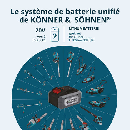 "Könner & Söhnen"  Akku-Heckenschere KS HT-20V