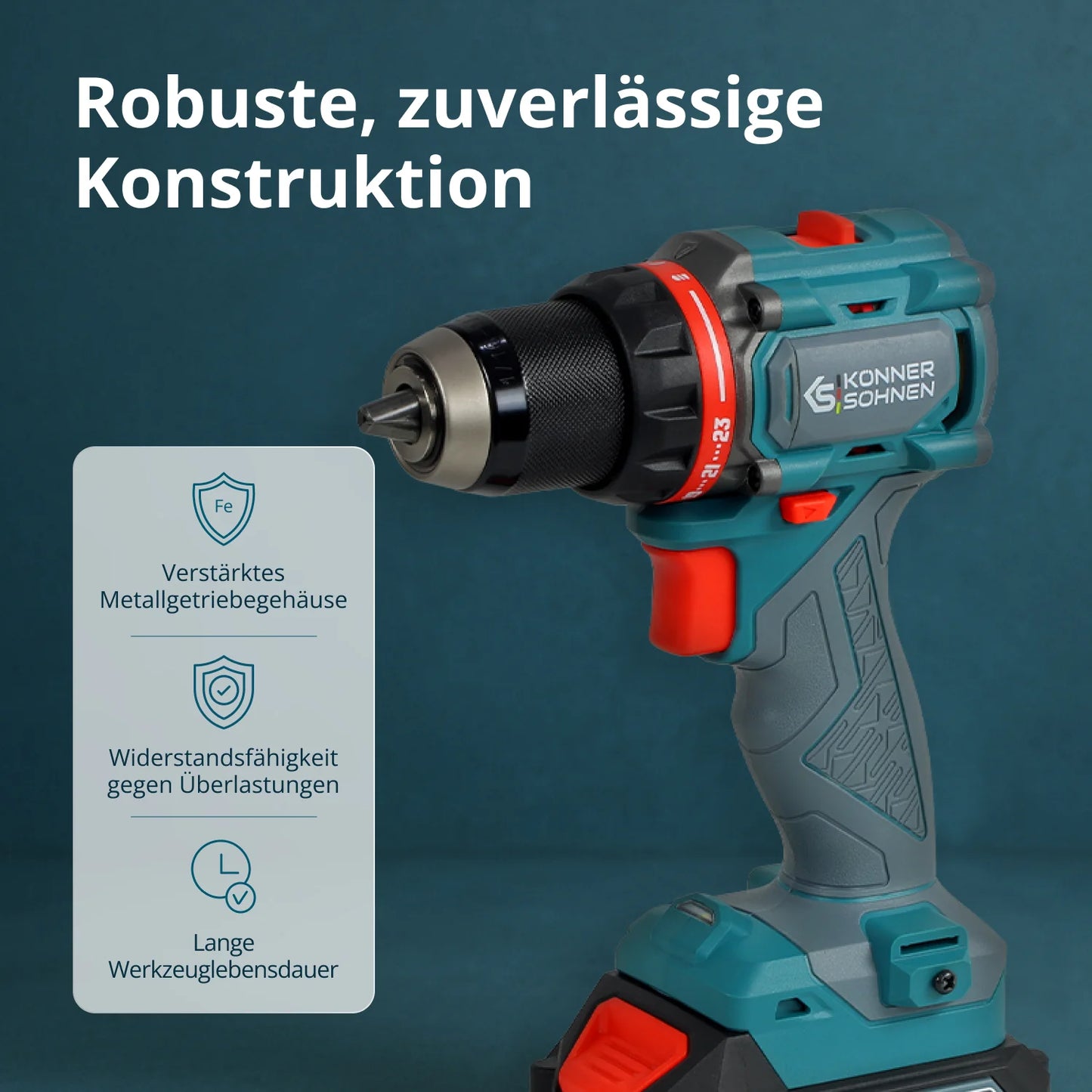 "Könner & Söhnen" Kabelloses Meister-Set KS ID20V-60 KIT 74