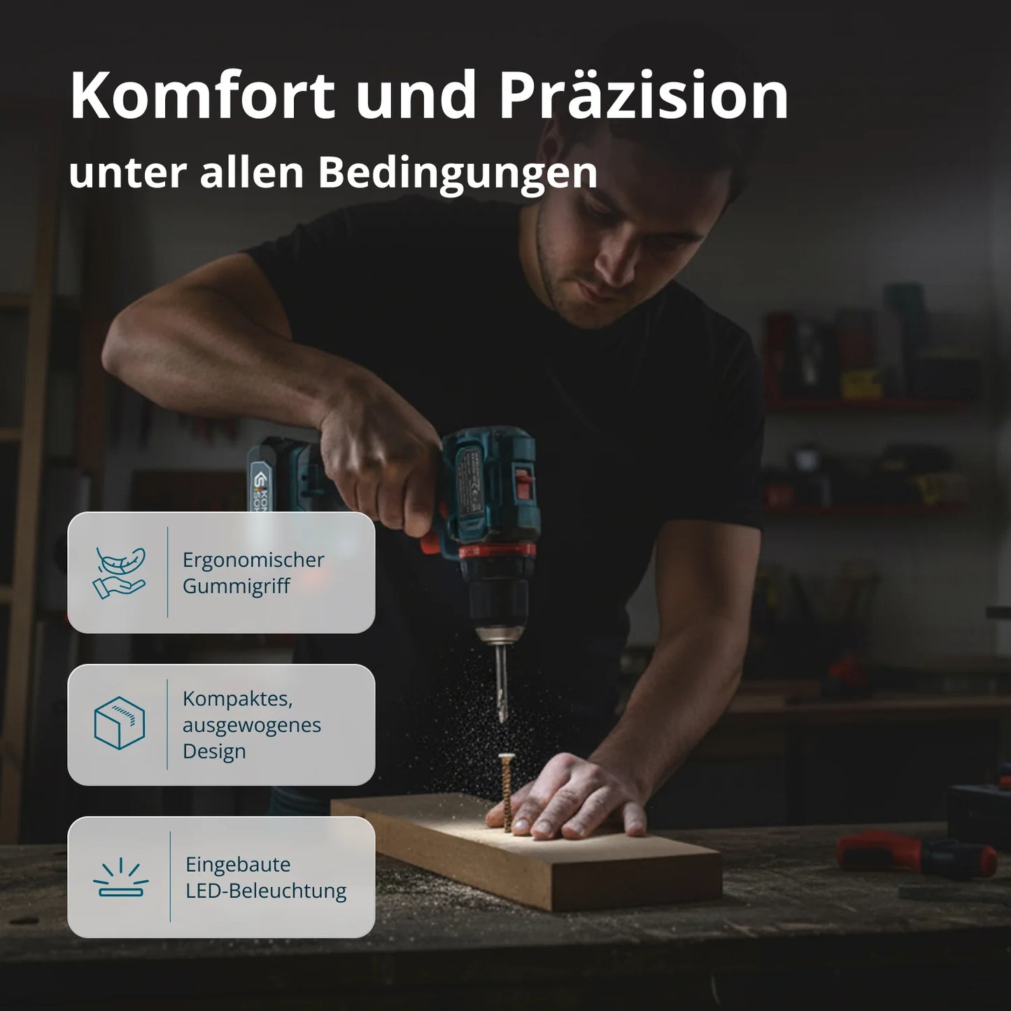 "Könner & Söhnen" Kabelloses Meister-Set KS ID20V-60 KIT 74