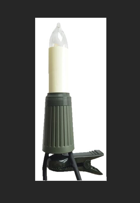 Scharnberger+Hasenbein Schaftkerzenkette 15-tlg. 34m elfenbein Outdoor 16V/4WSchaftlampen, E14 Abstand 200cm, , Typ977