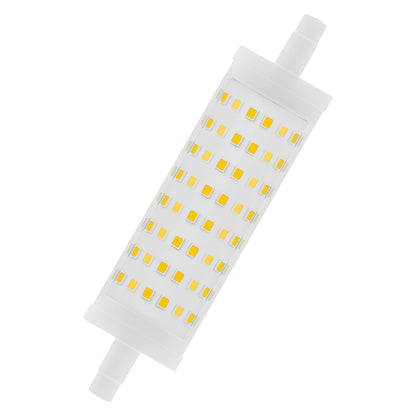 LEDVANCE LED Line 118 125 300° DIM P 15W 827 Clear R7s - Ersatz für herrkömmliche Stabsockellampen 15 anstelle 125W