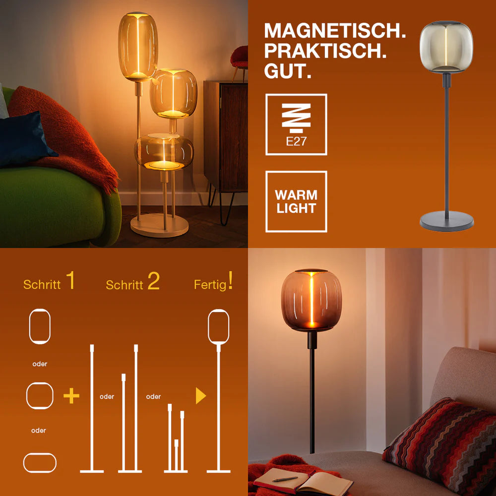 LEDVANCE Decor Stick Floor Beige Standleuchte 78cm 3x E27, ohne Leuchtmittel