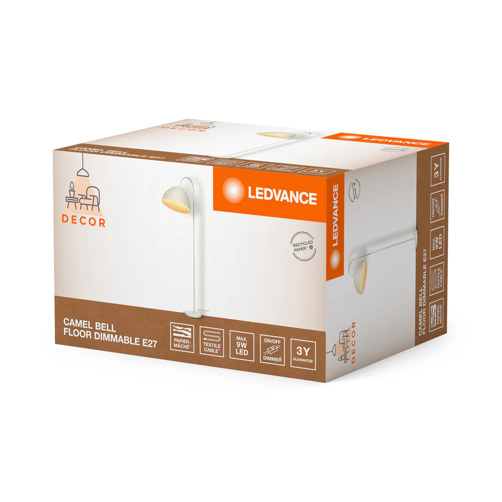 LEDVANCE DECOR Standleuchte Decor Camel Bell weiß, E27 dimmbar