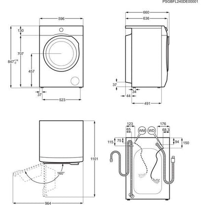 AEG CARAT L6 FBF 40408 Waschautomat 10kg 1400U/min B Aqua-Control