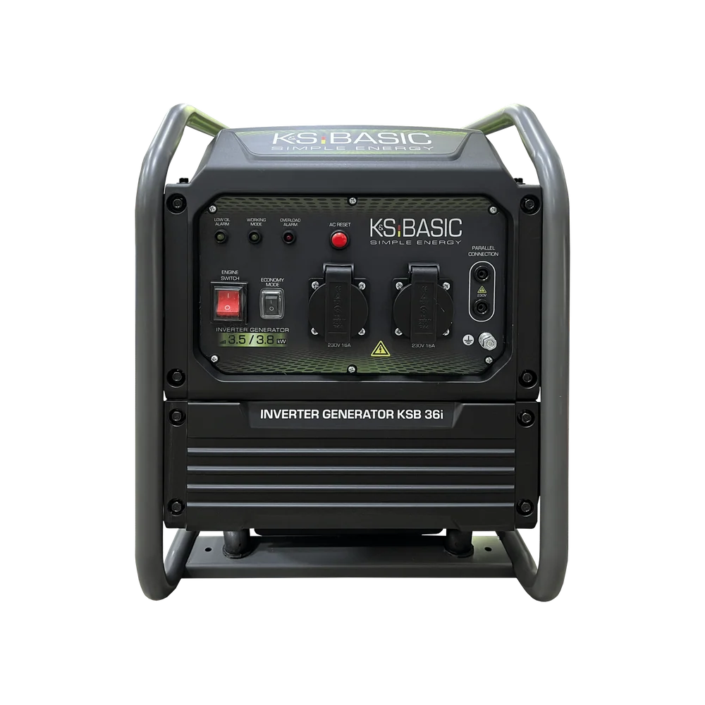 Neuheit: "Könner & Söhnen" Inverter-Generator KSB 36i 3.5kW Pnenn - Benzinmotor - 230V