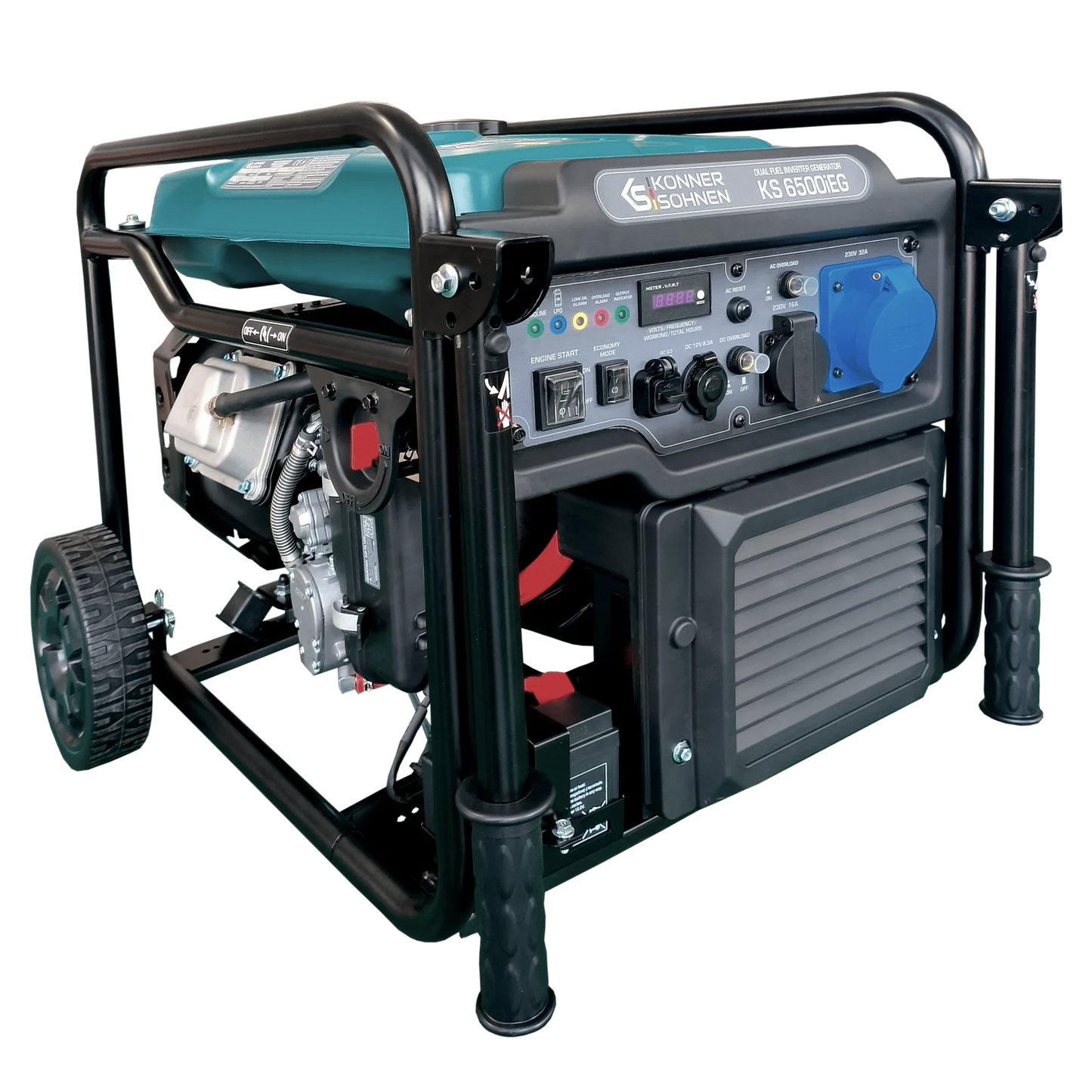 "Könner & Söhnen" Inverter Generator KS 6500iEG (Benzin/Gas) - 6kW Nennleistung - Benzinmotor - 230V