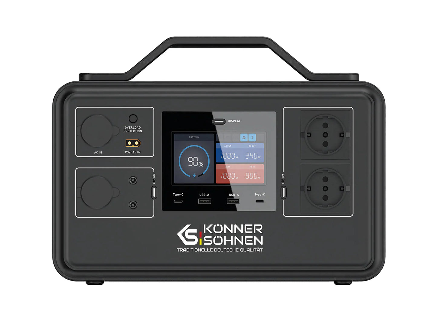 "Könner & Söhnen" Tragbare Powerstation KS 1200PS - 1030Wh