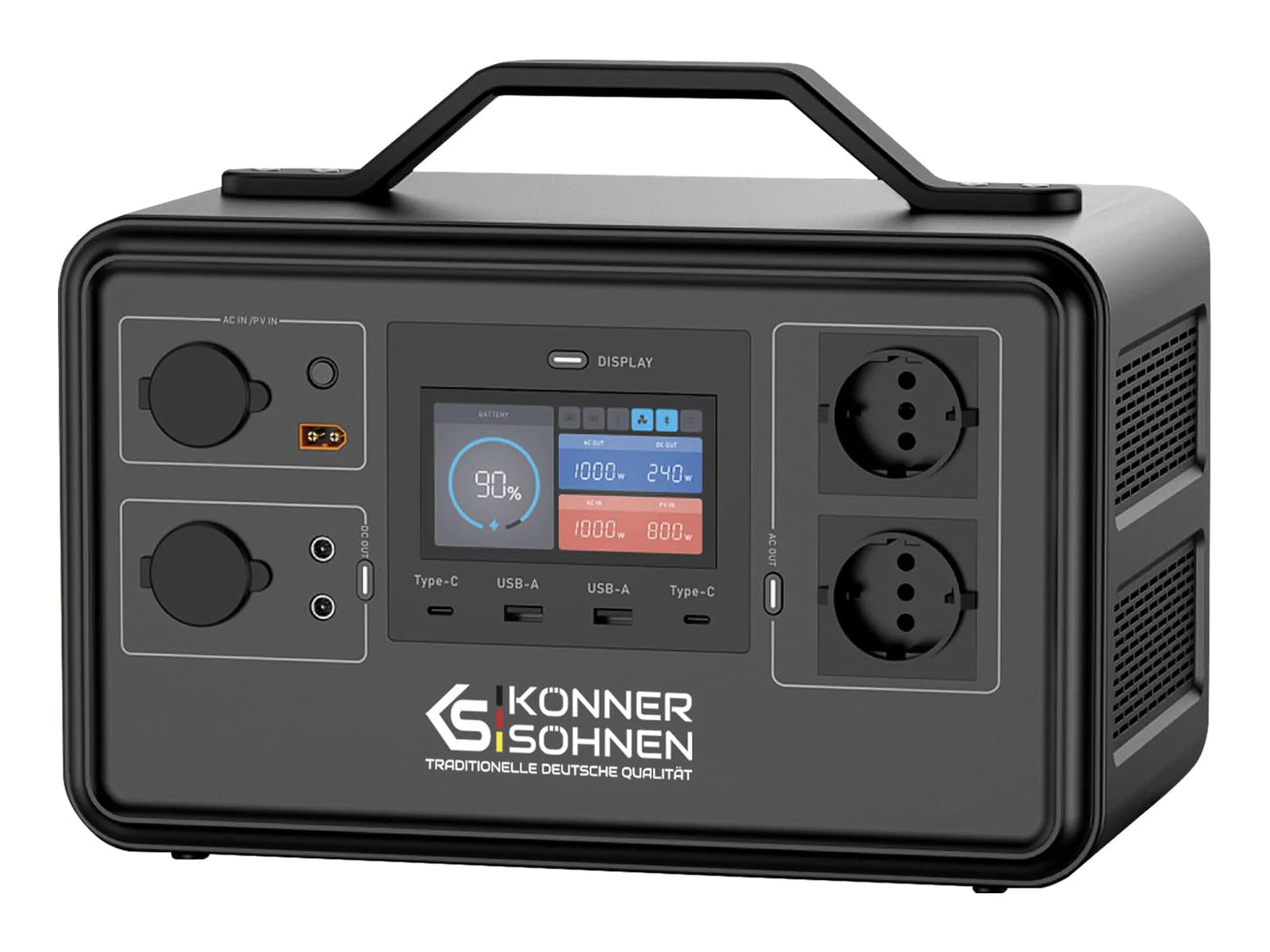 "Könner & Söhnen" Tragbare Powerstation KS 1200PS - 1030Wh