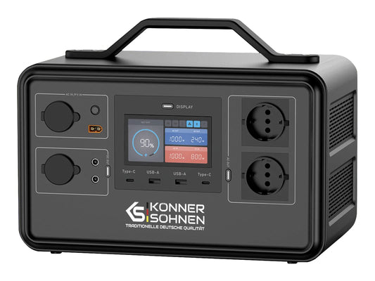 "Könner & Söhnen" Tragbare Powerstation KS 1200PS - 1030Wh
