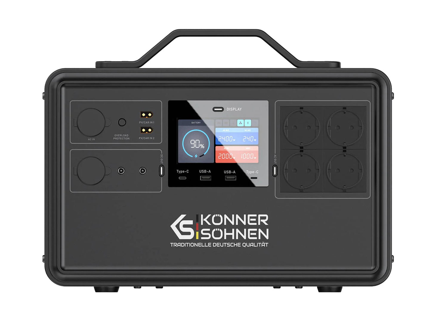 "Könner & Söhnen" Tragbare Powerstation KS 2400PS - 2240Wh