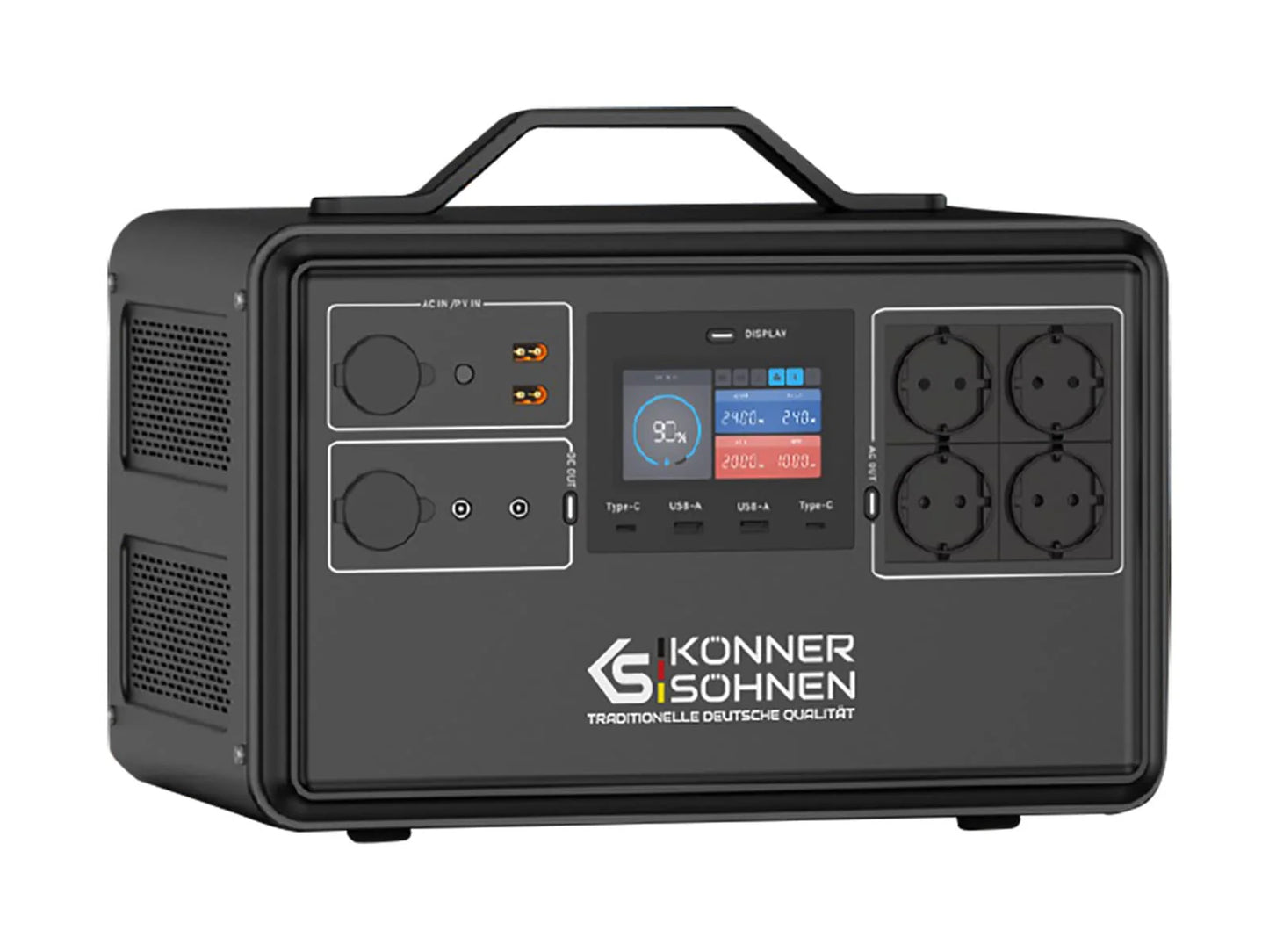 "Könner & Söhnen" Tragbare Powerstation KS 2400PS - 2240Wh