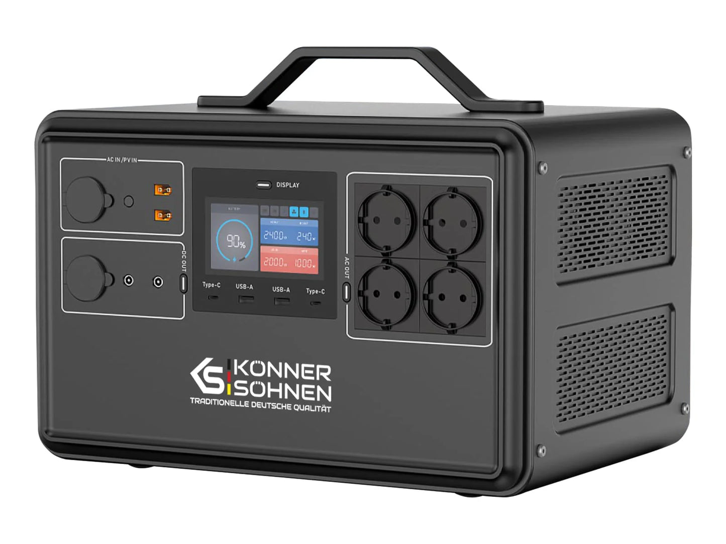 "Könner & Söhnen" Tragbare Powerstation KS 2400PS - 2240Wh