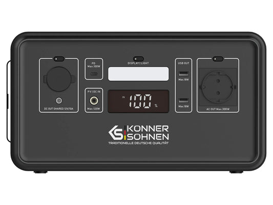 "Könner & Söhnen" Tragbare Powerstation LifePO4 KS 300PS - 294Wh