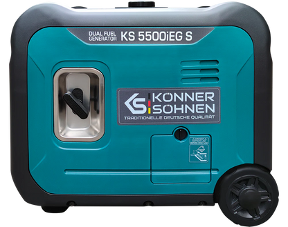 "Könner & Söhnen" LPG/Benzin-Inverter-Generator KS 5500iEG S - 5kW Nennleistung - 230V