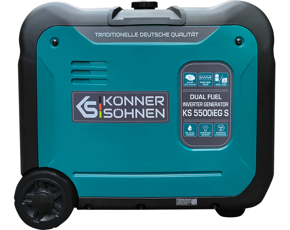 "Könner & Söhnen" LPG/Benzin-Inverter-Generator KS 5500iEG S - 5kW Nennleistung - 230V