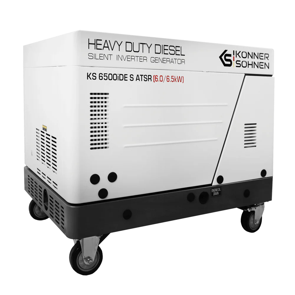 "Könner & Söhnen" Diesel Inverter Generator in Soundproof Casing KS 6500iDE S ATSR  - 6kVA Nennleistung - Dieselmotor - 230V