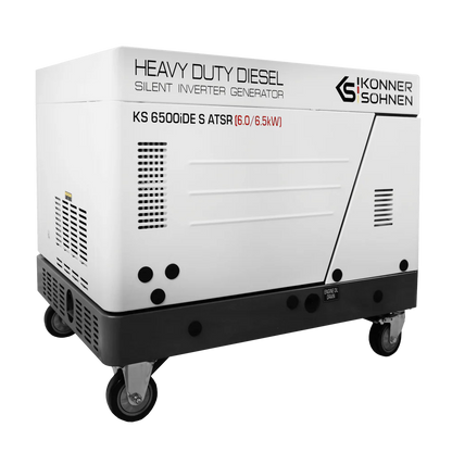 "Könner & Söhnen" Diesel Inverter Generator in Soundproof Casing KS 6500iDE S ATSR  - 6kVA Nennleistung - Dieselmotor - 230V