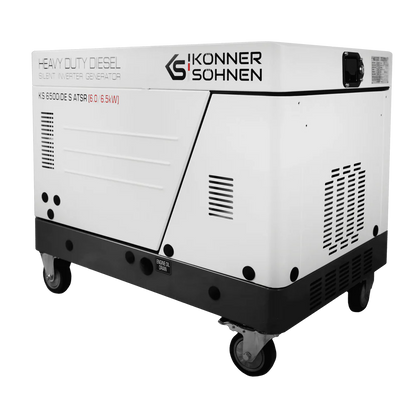 "Könner & Söhnen" Diesel Inverter Generator in Soundproof Casing KS 6500iDE S ATSR  - 6kVA Nennleistung - Dieselmotor - 230V
