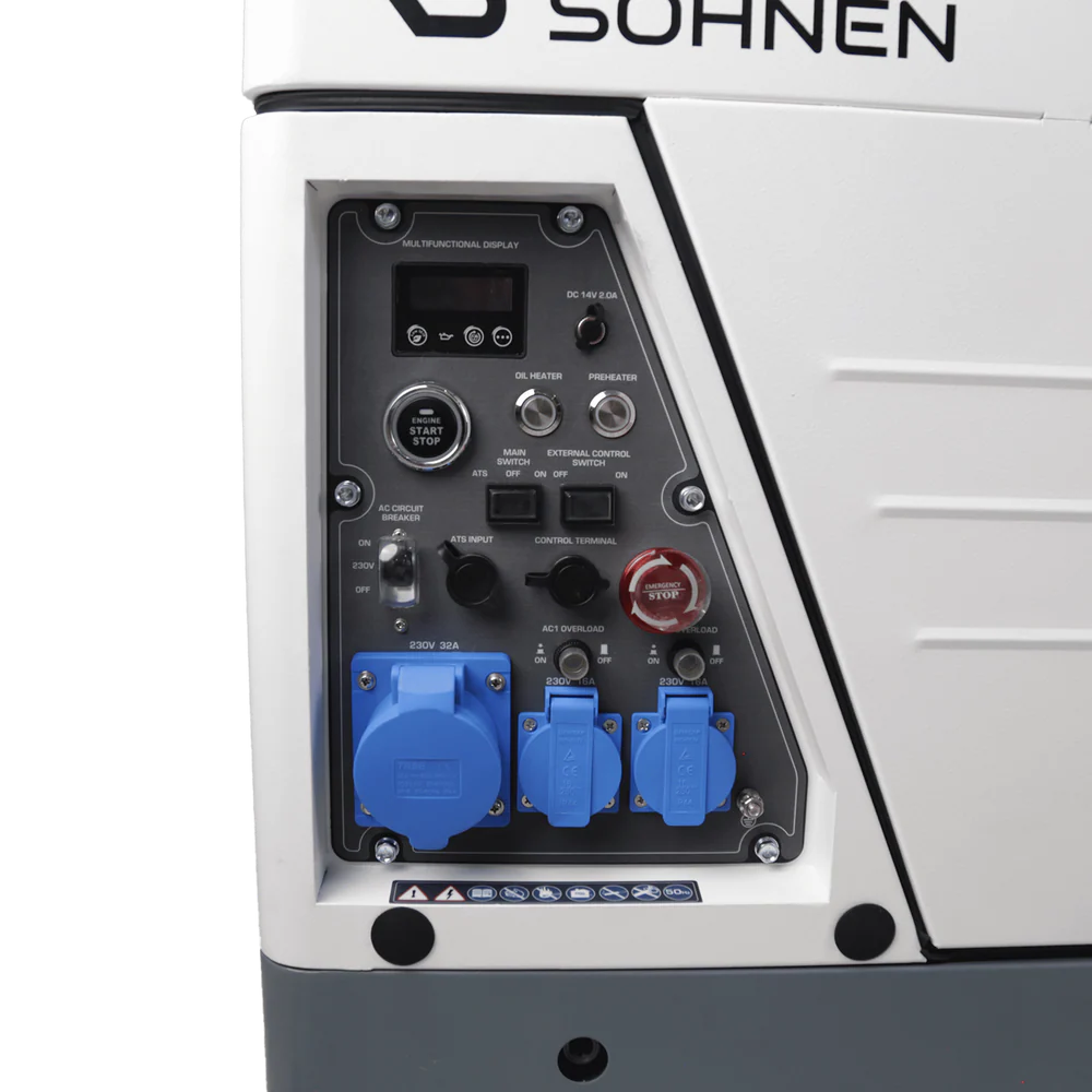 "Könner & Söhnen" Diesel Inverter Generator in Soundproof Casing KS 6500iDE S ATSR  - 6kVA Nennleistung - Dieselmotor - 230V