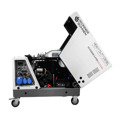 "Könner & Söhnen" Diesel Inverter Generator in Soundproof Casing KS 6500iDE S ATSR  - 6kVA Nennleistung - Dieselmotor - 230V