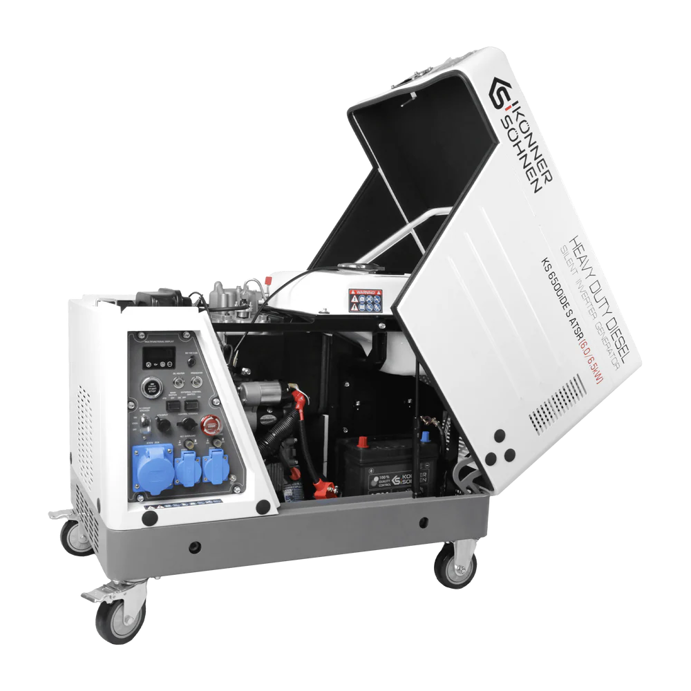 "Könner & Söhnen" Diesel Inverter Generator in Soundproof Casing KS 6500iDE S ATSR  - 6kVA Nennleistung - Dieselmotor - 230V