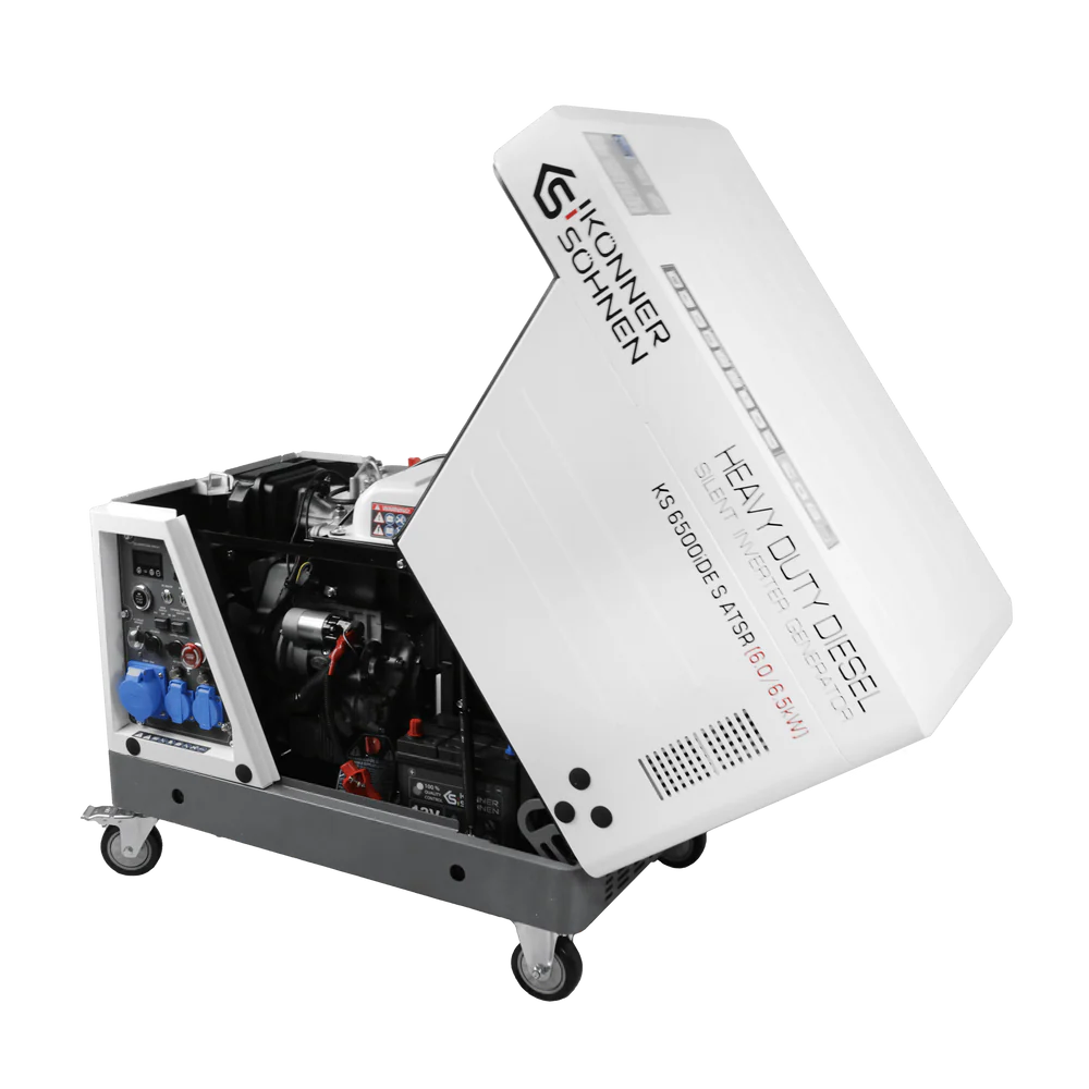 "Könner & Söhnen" Diesel Inverter Generator in Soundproof Casing KS 6500iDE S ATSR  - 6kVA Nennleistung - Dieselmotor - 230V