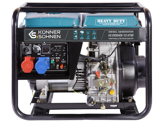 "Könner & Söhnen" Diesel-Generator KS 8100HDE-1/3 ATSR (EURO V)  - 5/6kW Nennleistung - 230/400V
