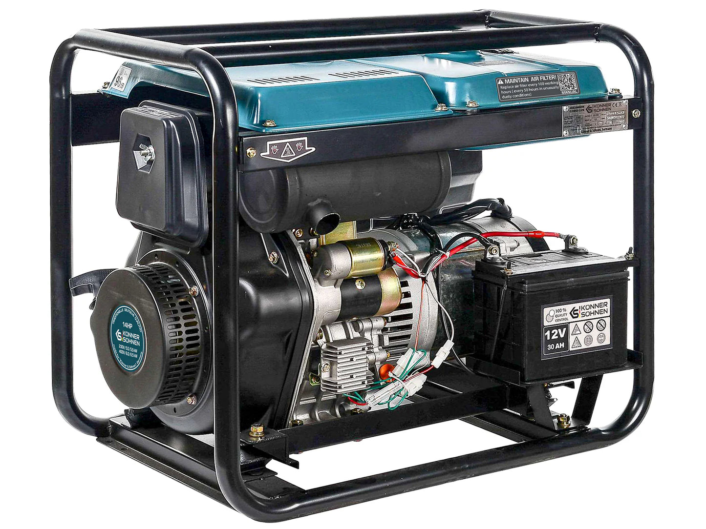 "Könner & Söhnen" Diesel-Generator KS 8100HDE-1/3 ATSR (EURO V)  - 5/6kW Nennleistung - 230/400V