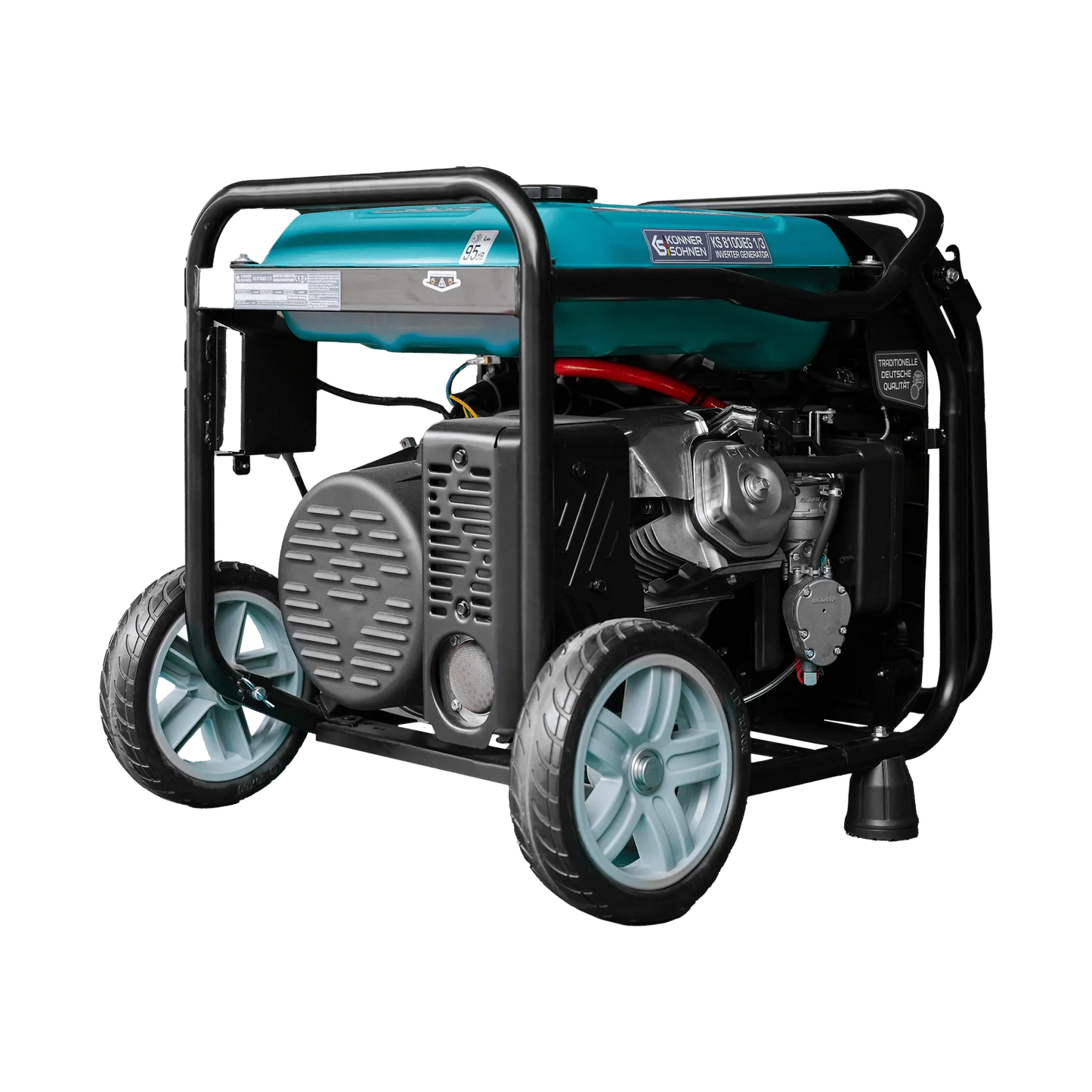 "Könner & Söhnen" Inverter-Generator KS 8100iEG 1/3 - 8kW Nennleistung (230/400V ohne Umschaltverluste abrufbar) - Benzin-/Gasmotor