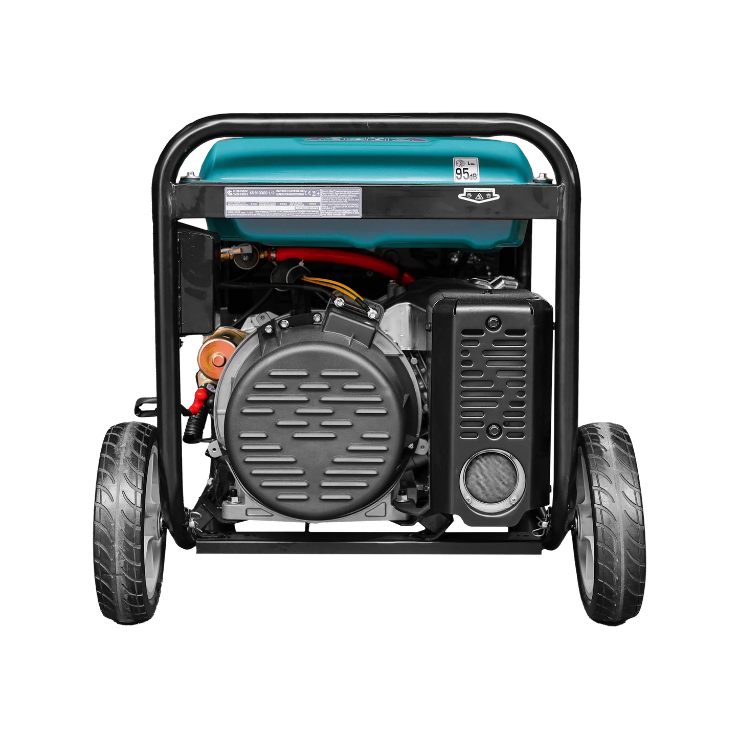 "Könner & Söhnen" Inverter-Generator KS 8100iEG 1/3 - 8kW Nennleistung (230/400V ohne Umschaltverluste abrufbar) - Benzin-/Gasmotor