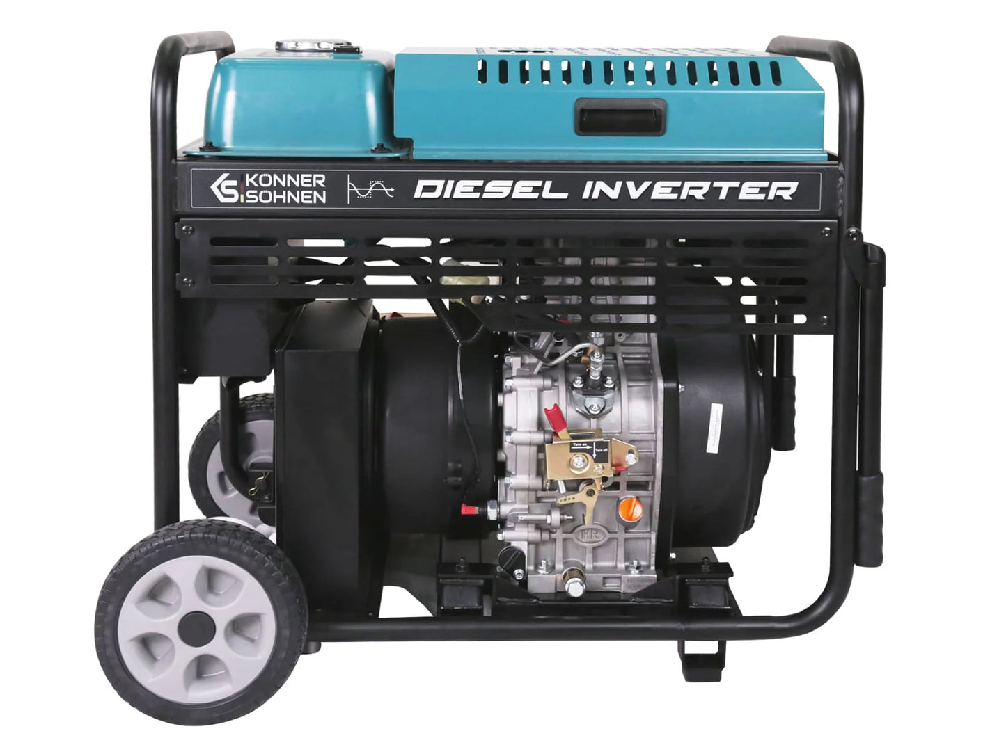 "Könner & Söhnen" Inverter-Generator KS 9500iDЕ ATSR - 9.5kW Nennleistung - Dieselmotor - 230V