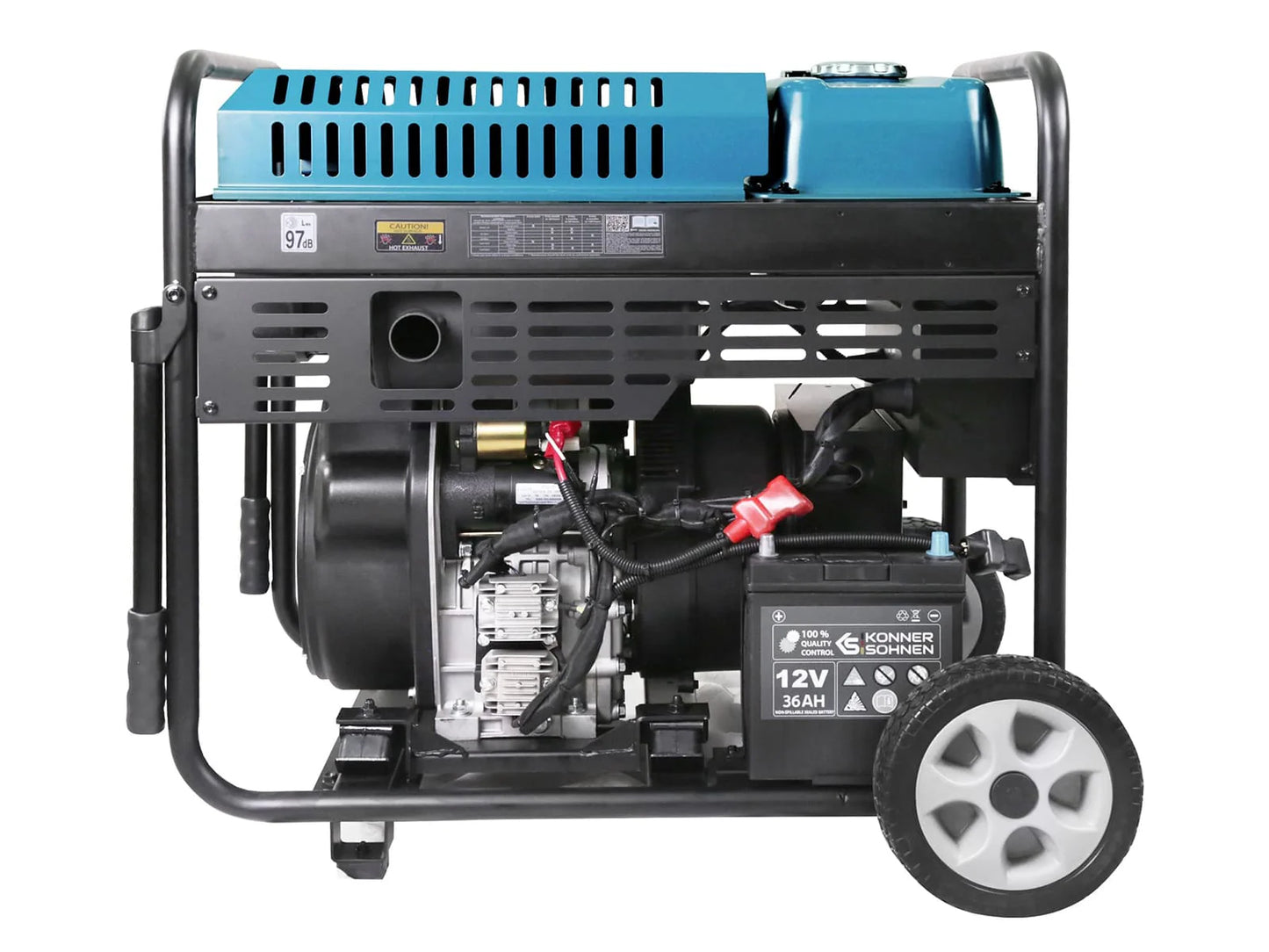 "Könner & Söhnen" Inverter-Generator KS 9500iDЕ ATSR - 9.5kW Nennleistung - Dieselmotor - 230V