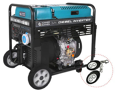 "Könner & Söhnen" Inverter-Generator KS 9500iDЕ ATSR - 9.5kW Nennleistung - Dieselmotor - 230V