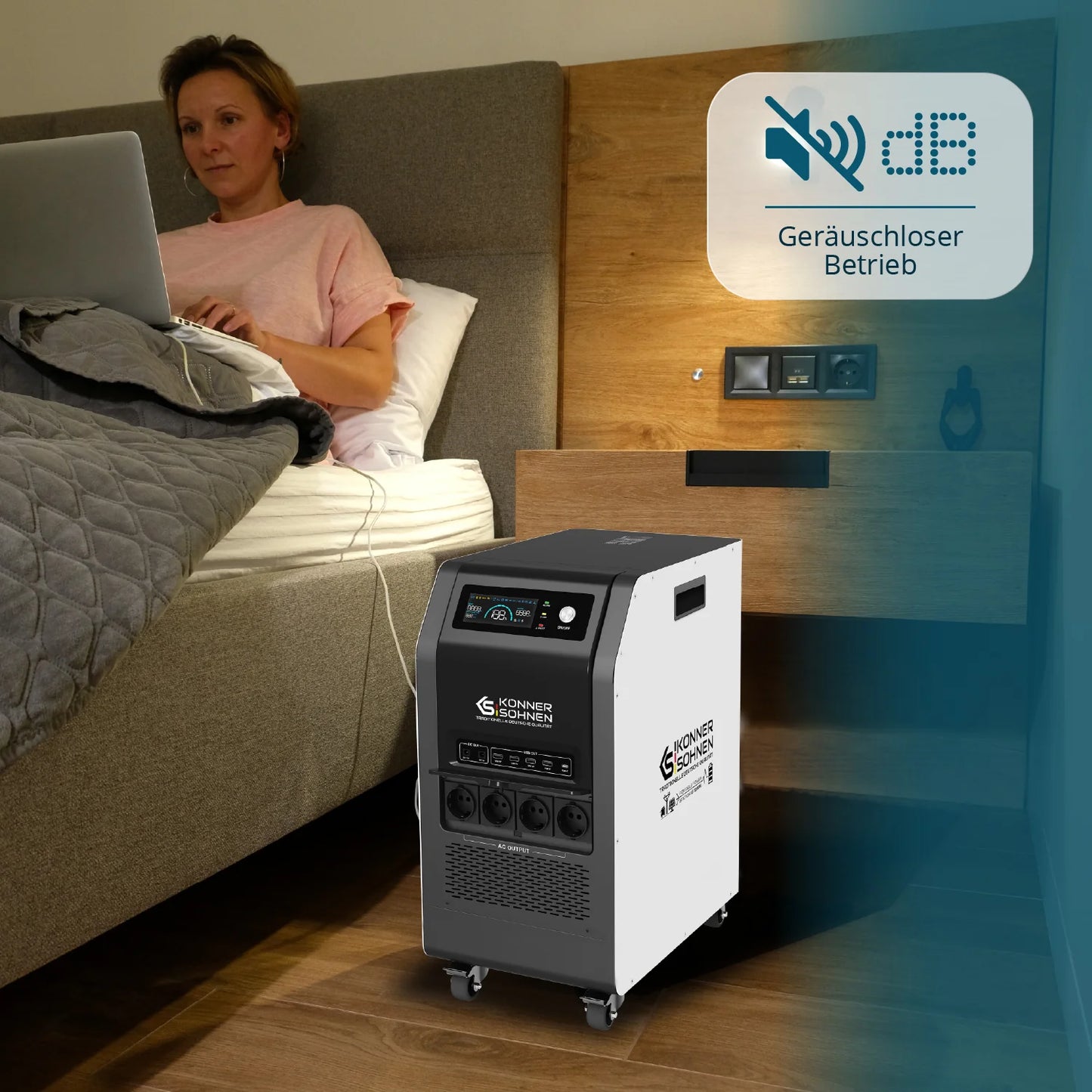 "Könner & Söhnen" Tragbare 3-in-1 Powerstation KS 5200PS - 5120Wh